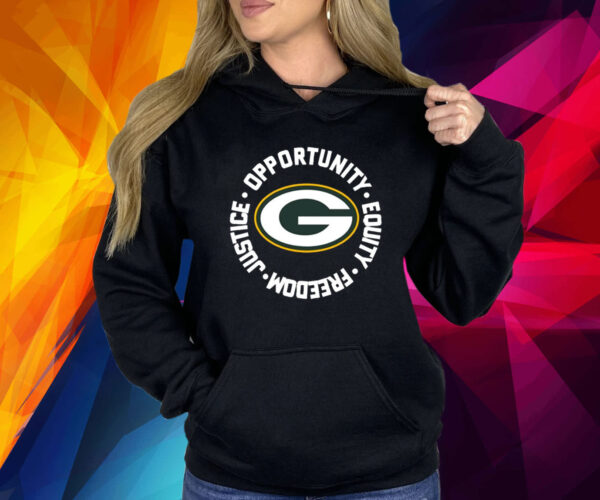 Green Bay Packers Opportunity Equality Freedom Justice Shirt