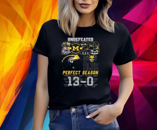 Undefeated 2023 Michigan Wolverines Perfect Season Signature Shirt