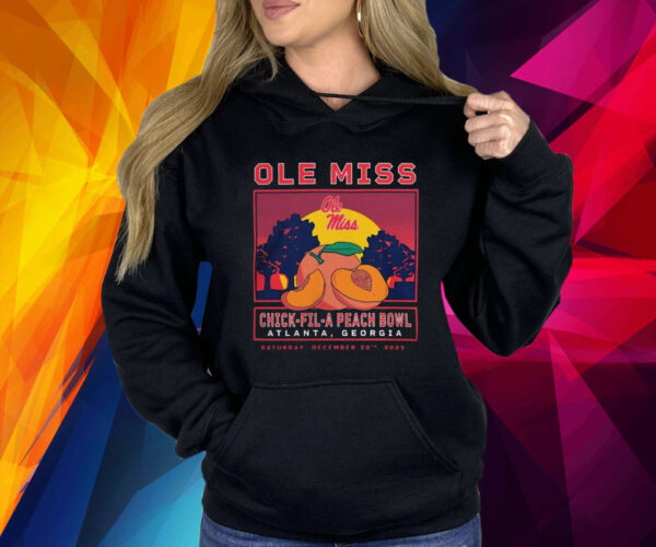 2023 Peach Bowl Merch Ole Miss Rebels Fierce Competitor Shirt