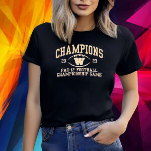 Washington Huskies Champions 2023 Pac 12 Football Logo Shirt