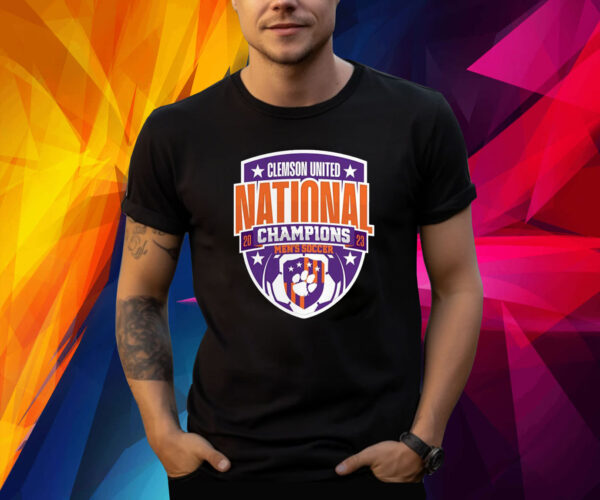 Clemson Tigers Unisex 2023 Ncaa Mens Soccer National Champions Logo Shirt