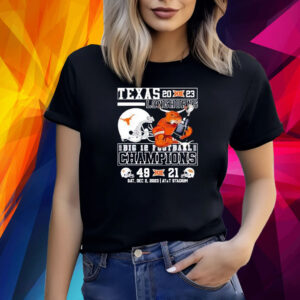 Bevo Texas Longhorns 2023 Big 12 Football Champions 49-21 Shirt