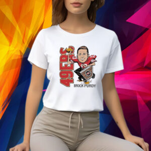 Brock purdy san francisco 49ers homage caricature player Women T-Shirt
