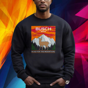 Busch Beer Head for the Mountains Deer Hunting Shirt