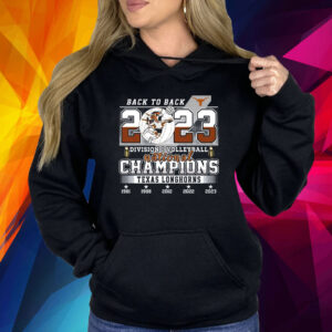 Back To Back 2023 Division I Volleyball National Champions Texas Longhorn Shirt