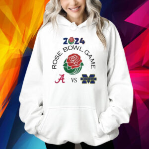 Alabama vs Michigan Football 2024 Rose Bowl Game Logo Matchup Shirt