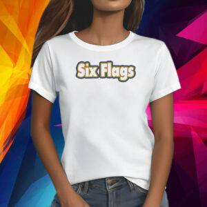 Six Flags Merch Rainbow Shirt