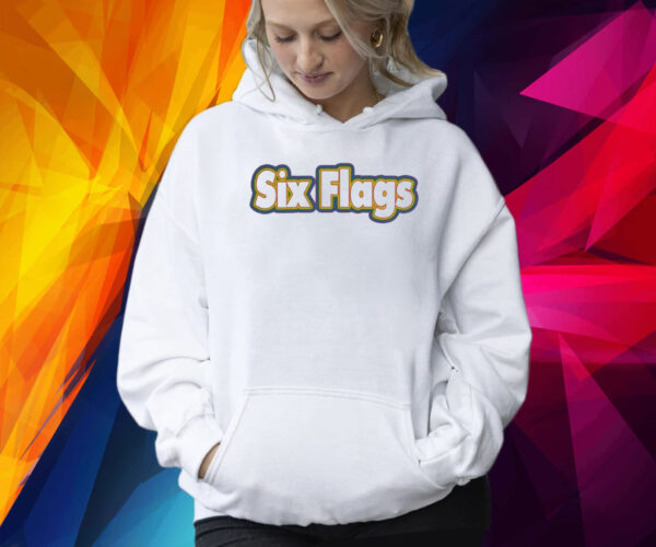 Six Flags Merch Rainbow Shirt