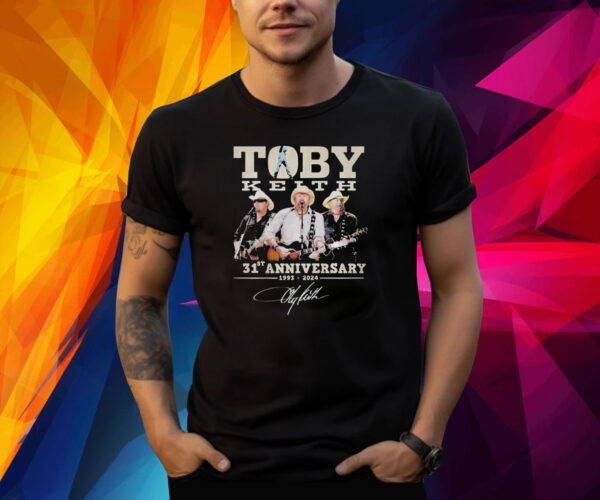 Toby Keith 31st Anniversary 1993 – 2024 Signature Shirt