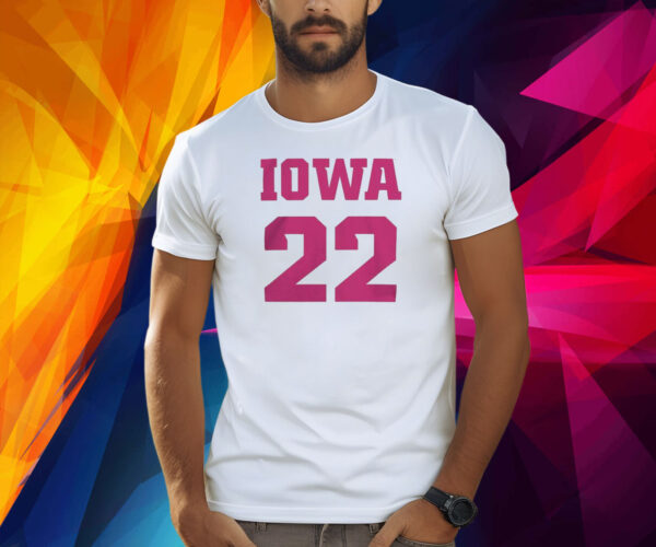 Iowa hawkeyes 22 white caitlin clark core Shirt