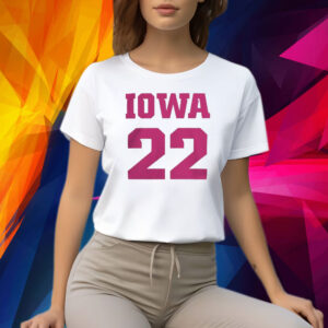 Iowa hawkeyes 22 white caitlin clark core Shirt