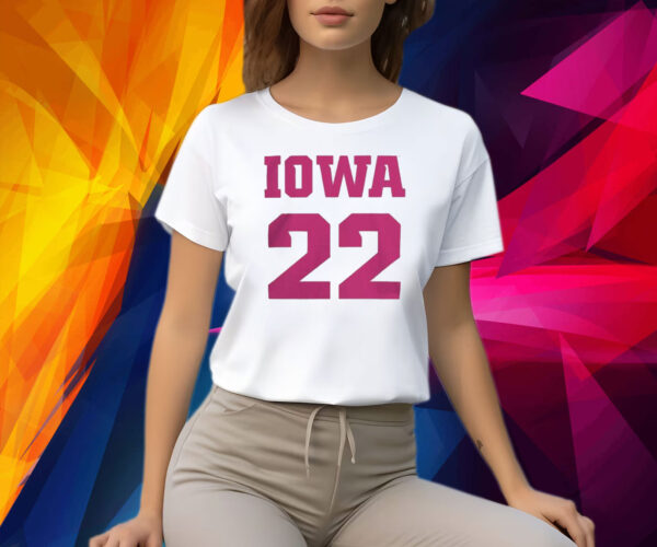 Iowa hawkeyes 22 white caitlin clark core Shirt