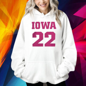 Iowa hawkeyes 22 white caitlin clark core Shirt