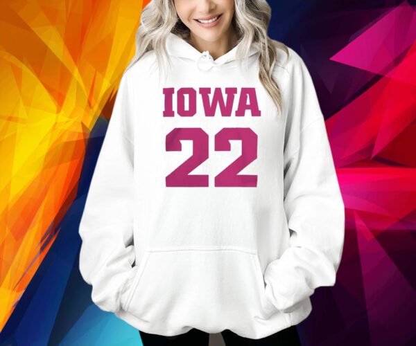 Iowa hawkeyes 22 white caitlin clark core Shirt