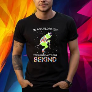 Grinch Autism In A World Where You Can Be Anything Be Kind Christmas 2023 Shirt