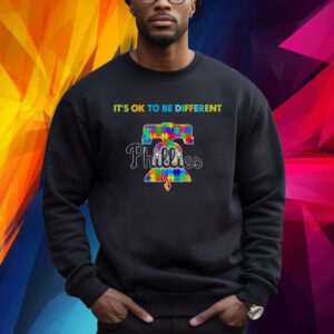 MLB Philadelphia Phillies Its Ok To Be Different Autism Shirt