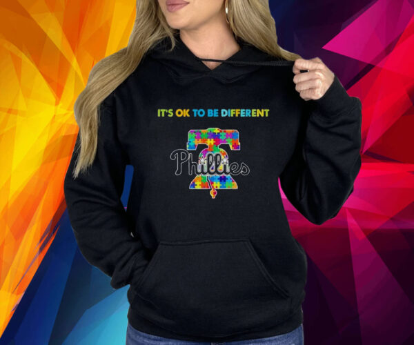 MLB Philadelphia Phillies Its Ok To Be Different Autism Shirt