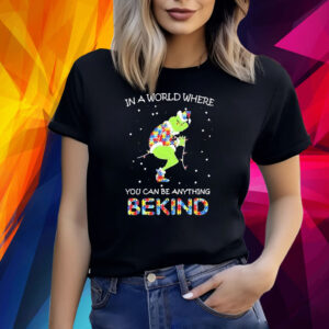 Grinch Autism In A World Where You Can Be Anything Be Kind Christmas 2023 Shirt