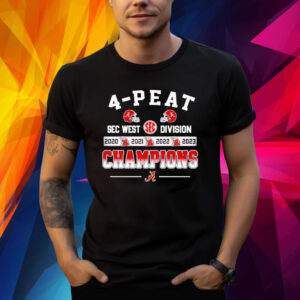 4-peat SEC West Division Champions Alabama Crimson Tide Shirt