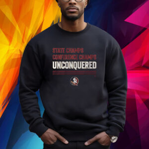 FSU FOOTBALL: UNCONQUERED STATE & CONFERENCE CHAMPS SHIRT