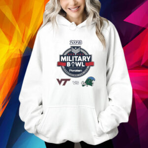 Virginia Tech vs Tulane Football 2023 Military Bowl Logo Matchup Shirt