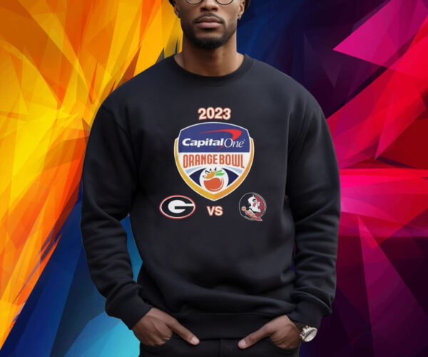 Uga vs Fsu Football 2023 Orange Bowl Logo Matchup Shirt