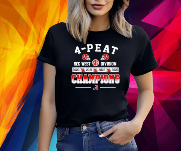 4-peat SEC West Division Champions Alabama Crimson Tide Shirt