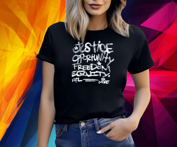 Official Mike Tomlin Justice Opportunity Equity Freedom T-Shirt