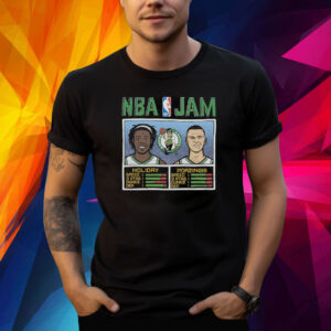Nba Jam Celtics Holiday And Porzingis Shirts