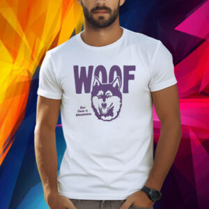 Washington Huskies Woof Bow Down Retro Shirt
