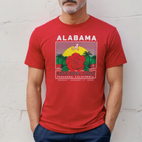 Crimson Alabama Crimson Tide College Football Playoff 2024 Rose Bowl Shirt