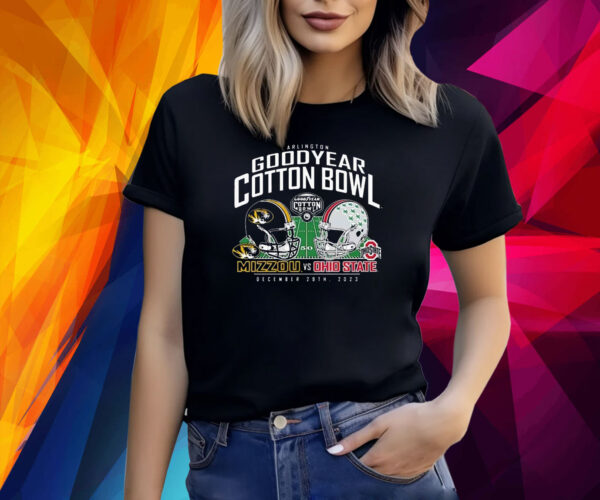 Missouri Tigers Vs Ohio State Buckeyes 2023 Cotton Bowl Matchup Shirts