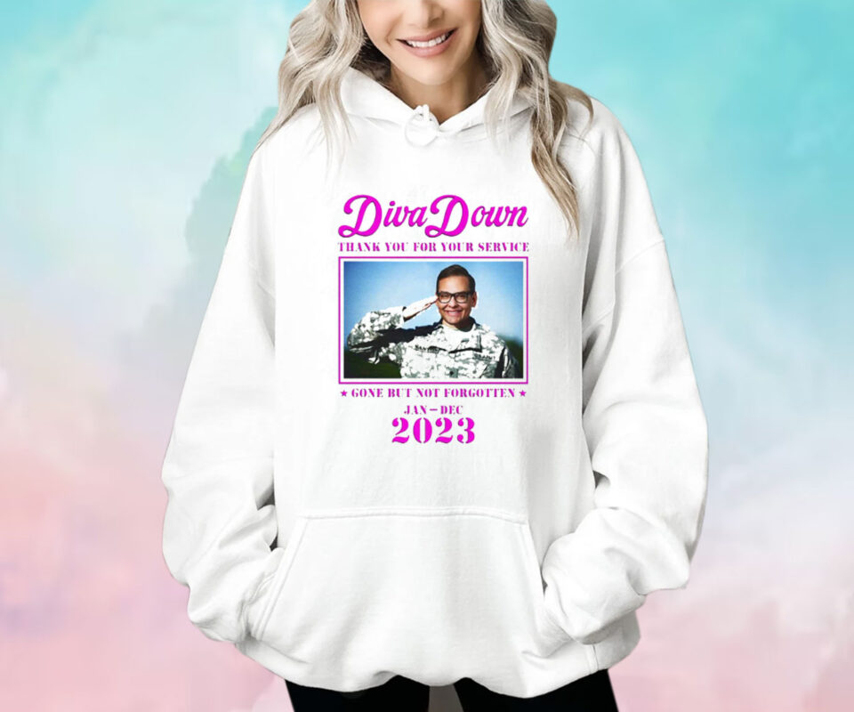 Diva Down Thank You For Your Service George Santos Hoodie Shirt