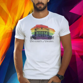 Virginia Cavaliers Rotunda Pride LGBTQ Ringspun Shirt