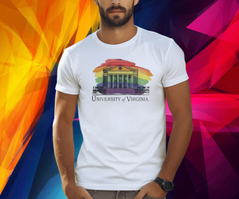 Virginia Cavaliers Rotunda Pride LGBTQ Ringspun Shirt