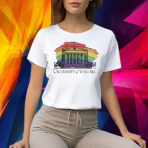 Virginia Cavaliers Rotunda Pride LGBTQ Ringspun Shirt