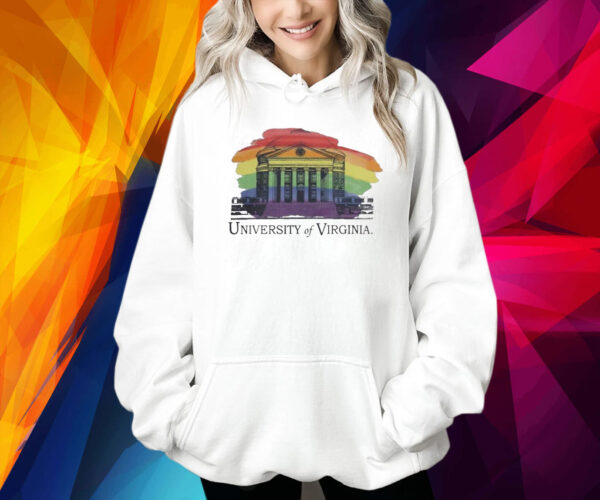 Virginia Cavaliers Rotunda Pride LGBTQ Ringspun Shirt