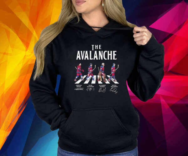 The Colorado Avalanche Team Hockey Abbey Road Signatures Shirt