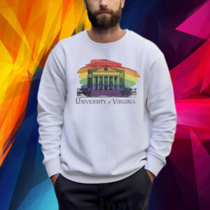 Virginia Cavaliers Rotunda Pride LGBTQ Ringspun Shirt