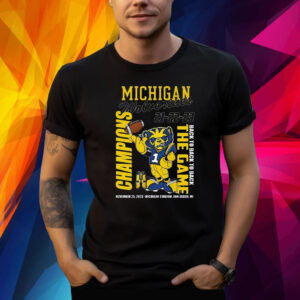Michigan Wolverines 21-22-23 Back To Back To Back The Game Champions Shirt