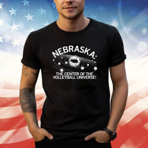 NEBRASKA: VOLLEYBALL UNIVERSE CHARCOAL TSHIRT