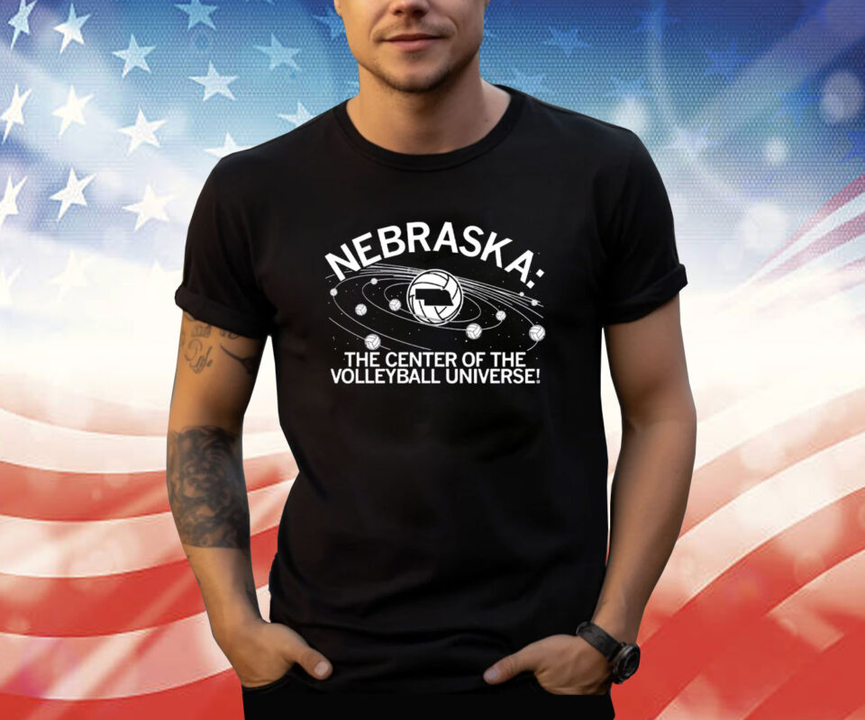 NEBRASKA: VOLLEYBALL UNIVERSE CHARCOAL TSHIRT