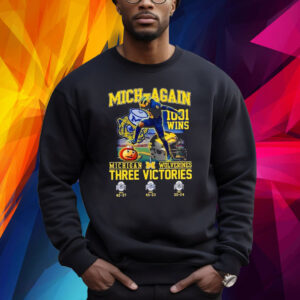 Mich-Again 1001 Wins Michigan Three Victories Shirt