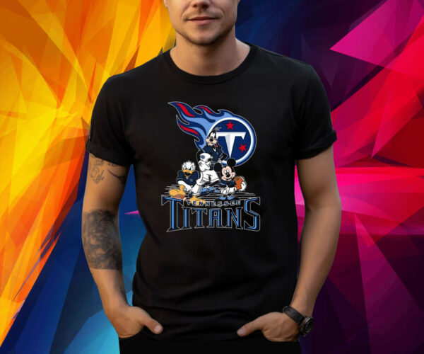 Tennessee Titans disney and friends NFL minnie mickey pluto Donald NFL Shirt