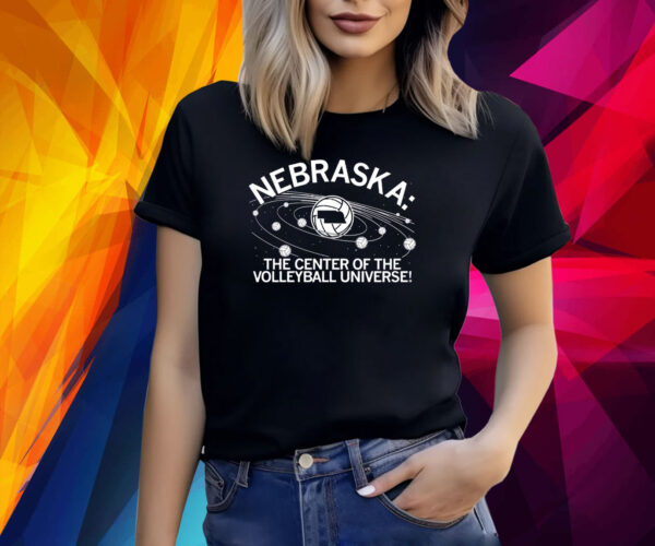 NEBRASKA: VOLLEYBALL UNIVERSE BLUE WOMEN TSHIRT