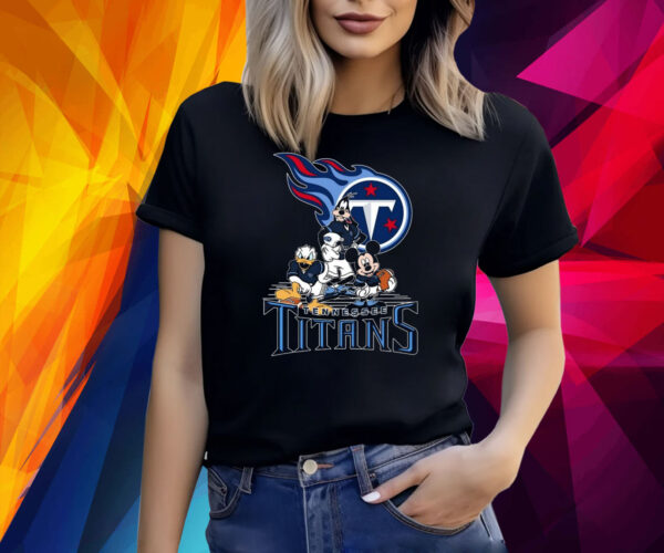 Tennessee Titans disney and friends NFL minnie mickey pluto Donald NFL Shirt