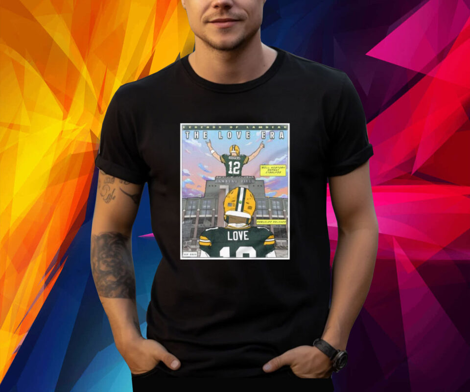 Legennds Of Lambeau The Love Era Comic Shirt