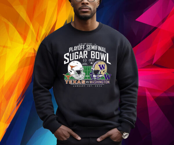 Washington Huskies Vs Texas Longhorns College Football Playoff 2024 Sugar Bowl Matchup Shirt