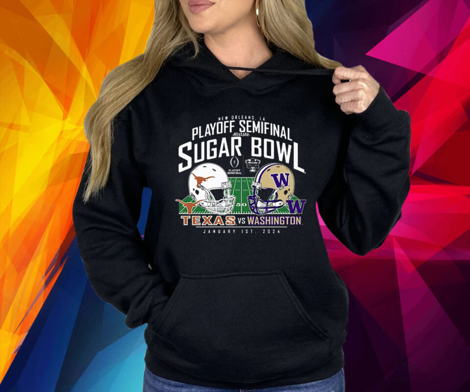 Washington Huskies Vs Texas Longhorns College Football Playoff 2024 Sugar Bowl Matchup Shirt