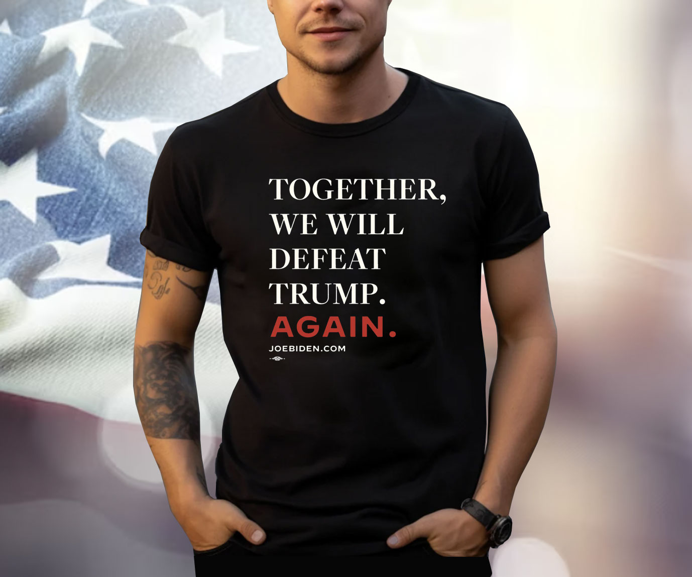 Biden – Together, We Will Defeat Trump Again 2024 Shirt